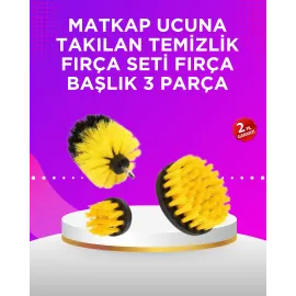Matkap Ucu Temizlik Fırçası Seti Banyo Fayans Zemin İçin