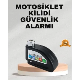 Ekonomik Alarm Disk Kilidi Motosiklet Scooter Bisiklet Güvenlik