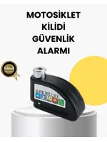 Çelik Gövdeli Alarm Disk Kilidi Motosiklet ve Bisiklet İçin Güvenlik