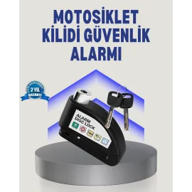 Disk Fren Kilidi Alarmlı Anti Hırsızlık Motosiklet Scooter Bisiklet