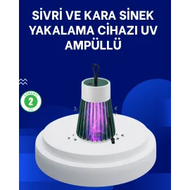2’Si 1 Arada Led Işıklı Elektrikli Böcek Öldürücü..