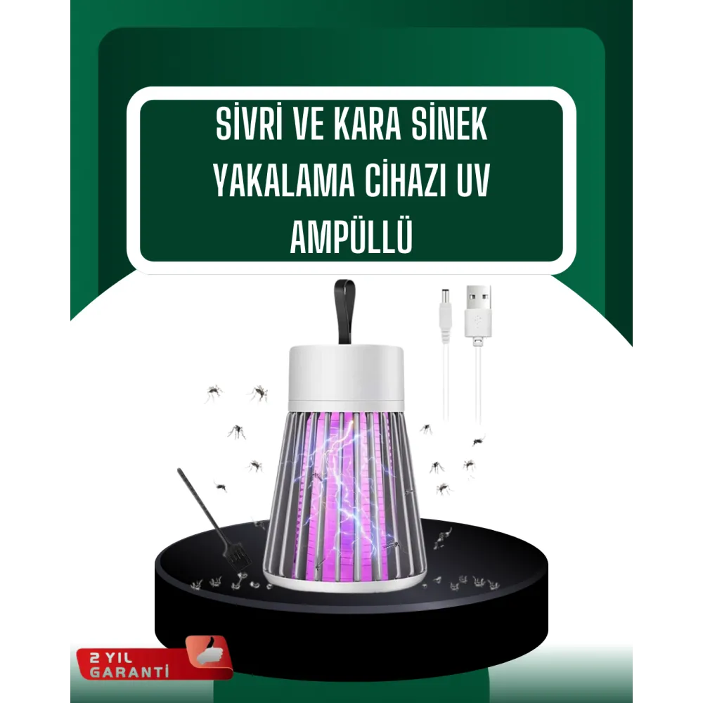 Kamp ve Bahçe İçin Şarjlı Böcek Kovucu Lamba