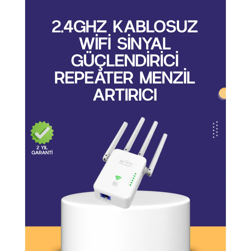 Çift Bantlı Otomatik Kurulum WiFi Repeater Menzil Genişletici