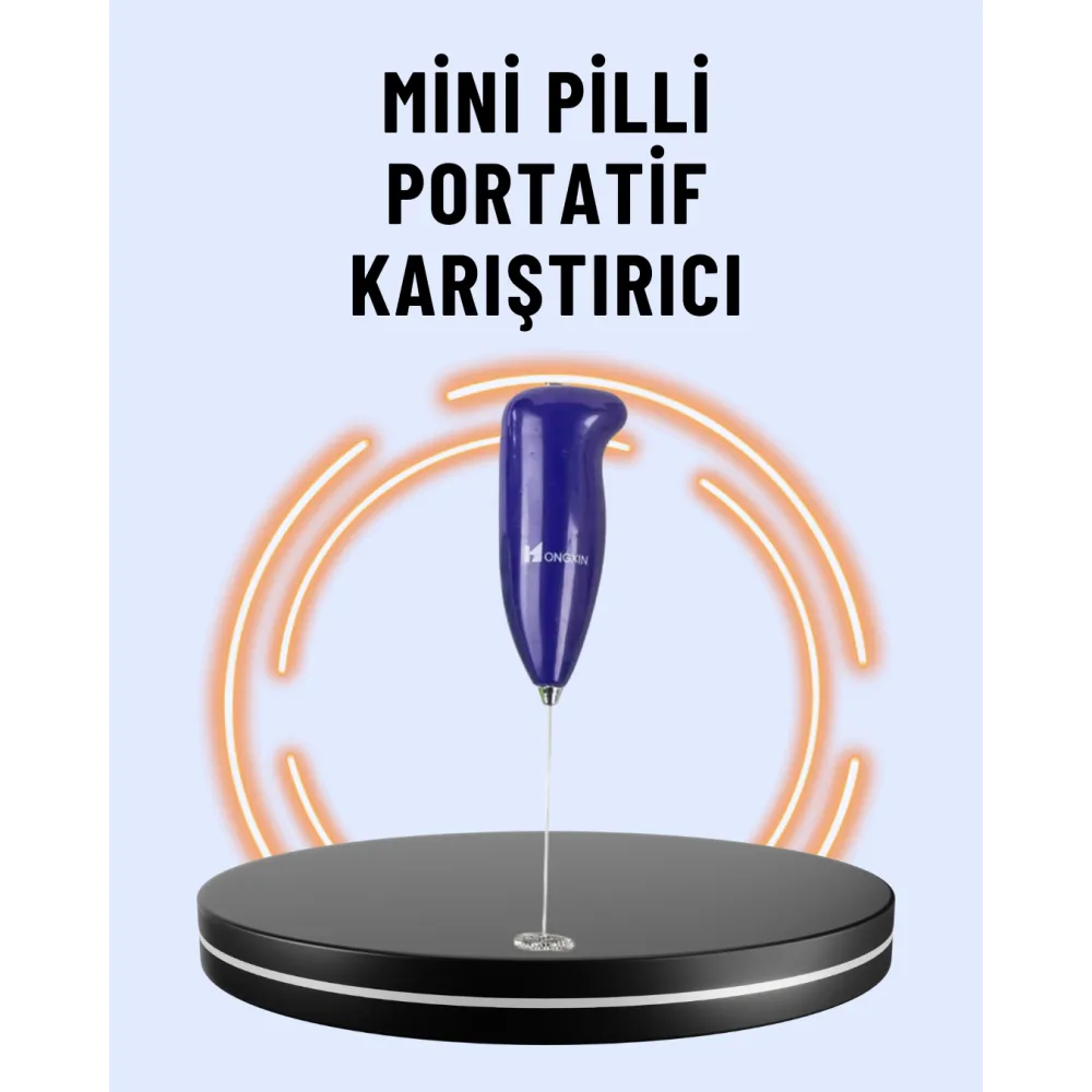 Portatif Kahve Köpürtücü – Latte, Cappuccino, Milkshake ve Puding Yapıcı