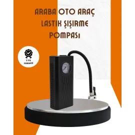 Type-C Şarjlı Güçlü Elektrikli Kompresör Motosiklet Oto Bisiklet İçin