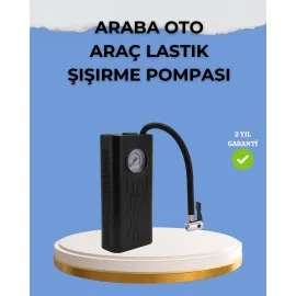 Çok Fonksiyonlu Dijital Gösterge Elektrikli Lastik Pompası