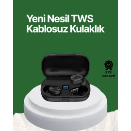 Telefon Şarj Destekli 1800 mAh A10s TWS Kablosuz Kulak İçi Kulaklık