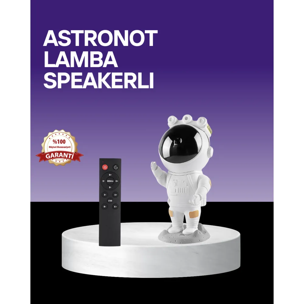 Dekoratif Ve Fonksiyonel Astronot Projeksiyon Aydınlatma