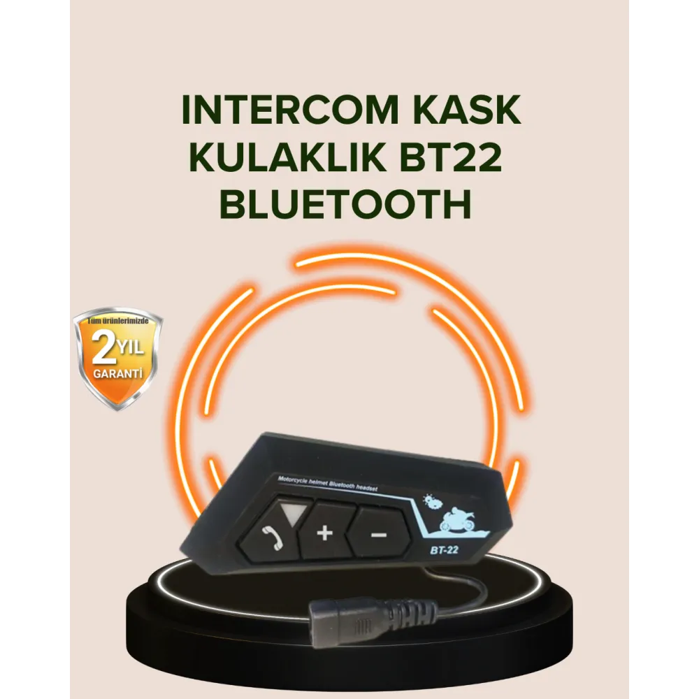 Bluetooth 5.0 Motosiklet Kask Kulaklık Eller Serbest ve Müzik Özellikli