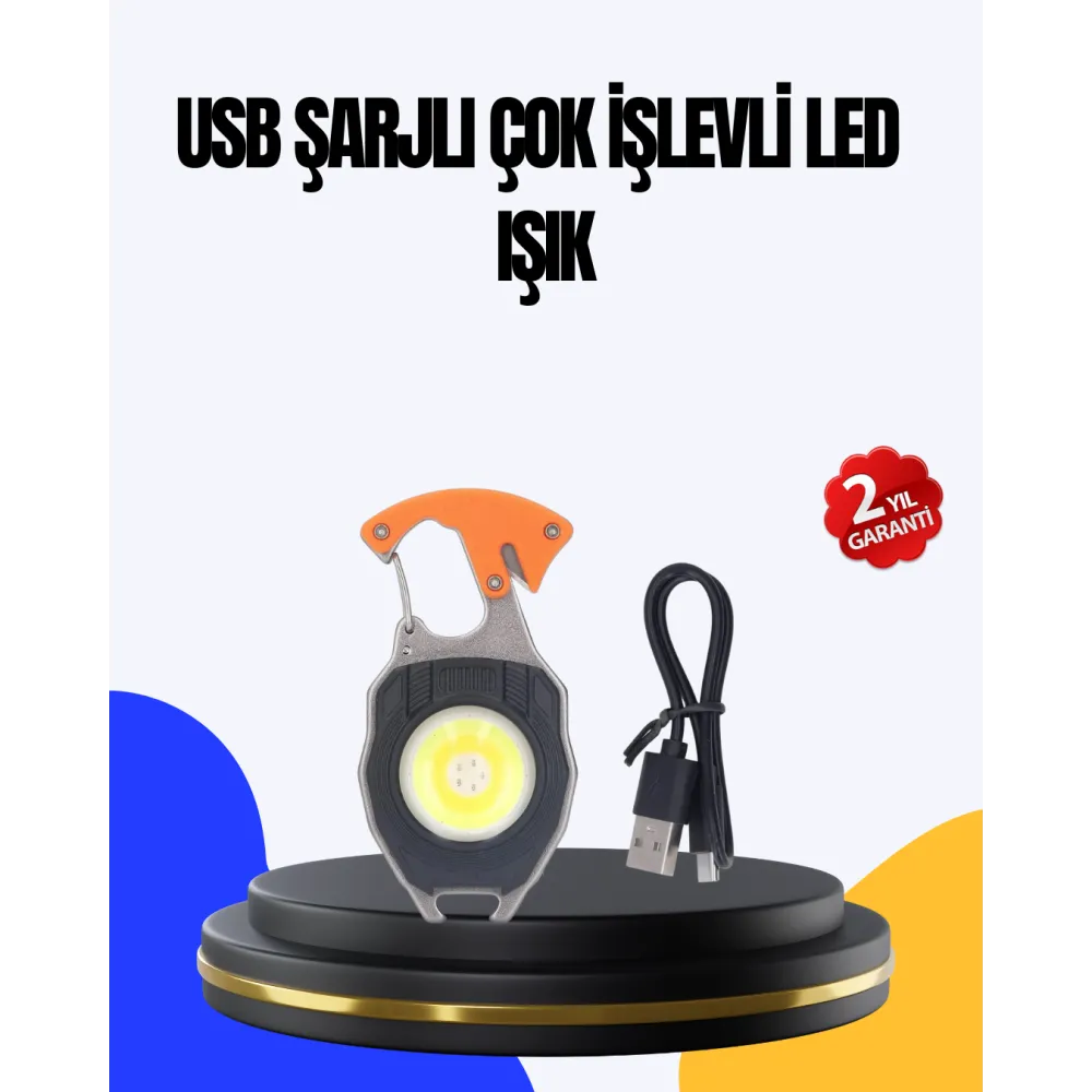 Kamp ve Doğa Yürüyüşü İçin Çok Fonksiyonlu Fener