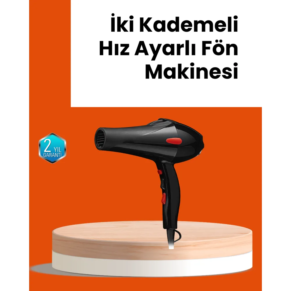 Hızlı Kurutma ve Şekillendirme İçin Profesyonel Saç Kurutma Makinesi
