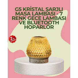 Kristal Tasarımlı Kablosuz Bluetooth 5.1 Hoparlör