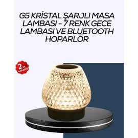 Uzun Pil Ömürlü 7 Renk Işıklı Bluetooth Hoparlör