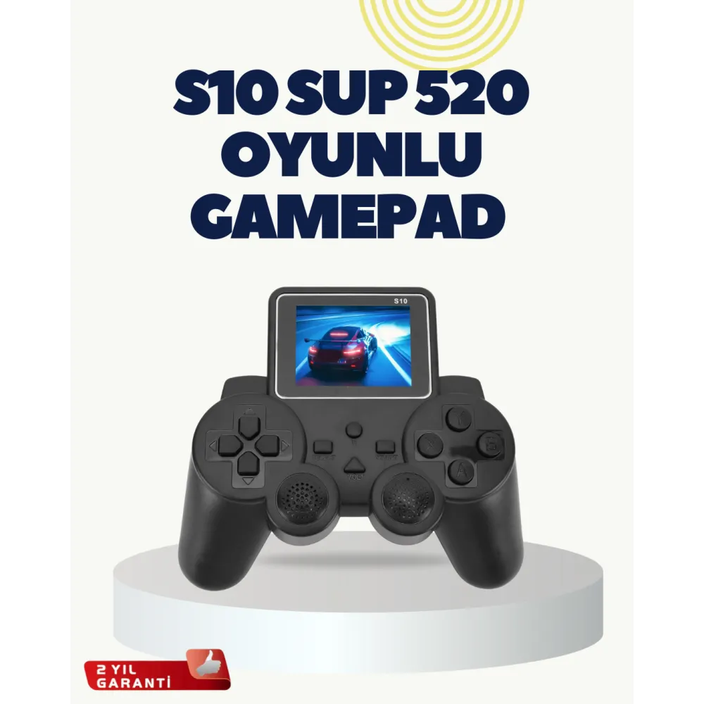 HDMI Destekli S10 Gamepad 520 Oyunlu TV’ye Bağlanabilir Atari 2025 Model