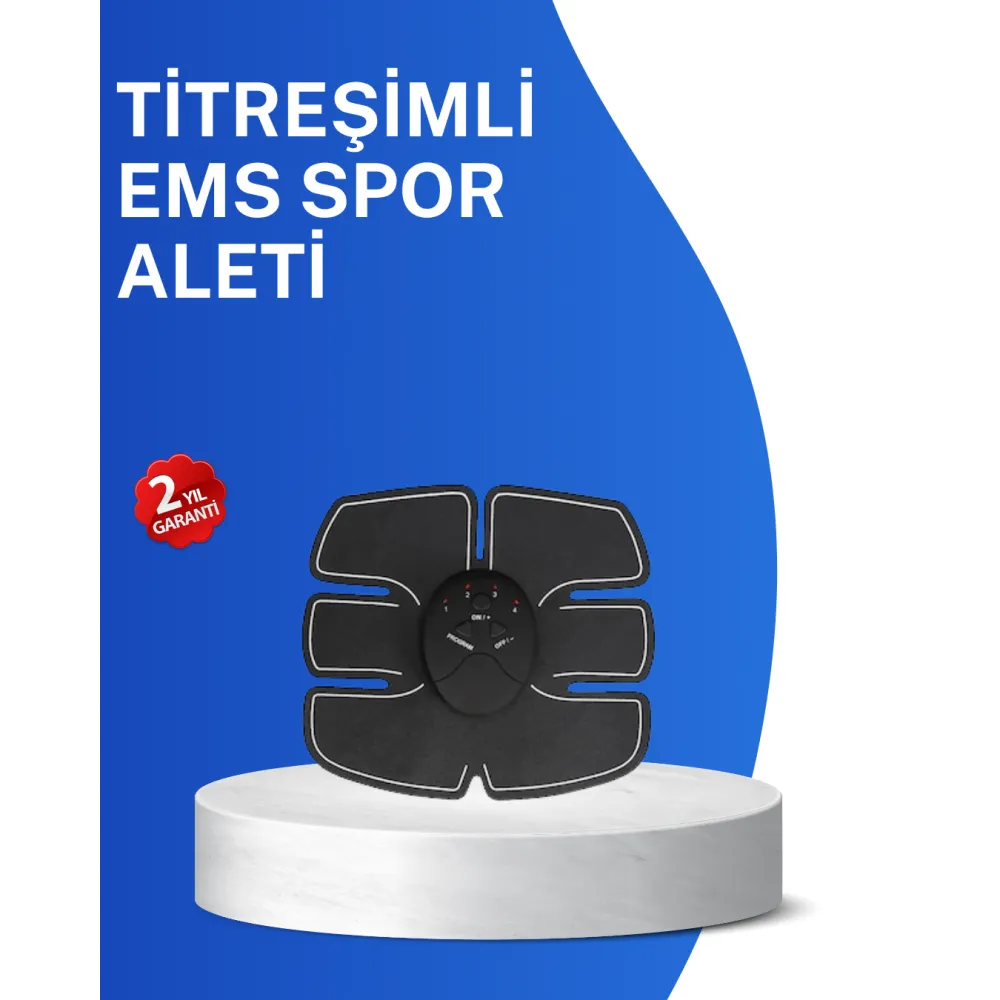 Titreşimli Ems Spor Aleti Karın Kol Ve Bacak Kas Yapma Cihazı 2025 Model