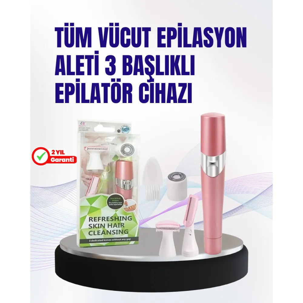 Ev Tipi Profesyonel Epilasyon Cihazı – Pembe
