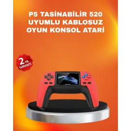 Uzun Pil Ömürlü 520 Oyunlu P5 Retro Konsol