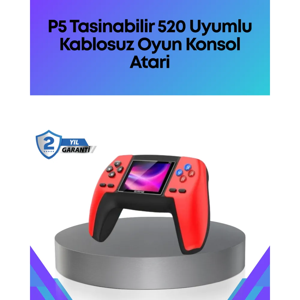 Tv Bağlantılı 520 Oyunlu P5 Retro Gamepad Konsol