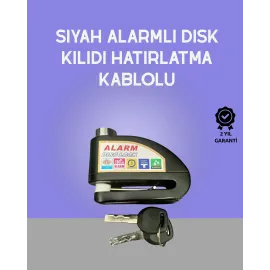Yüksek Sesli 110dB Çelik Disk Kilidi Su Geçirmez