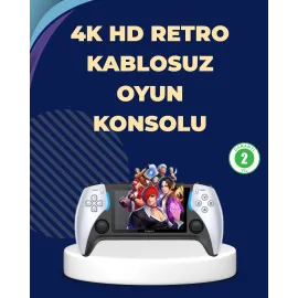 Kompakt ve Hafif Retro Oyun Konsolu 1000 Klasik Oyun Dahil