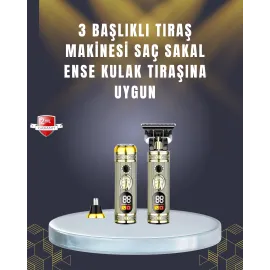 Sıfır Boşluk T Bıçaklı Erkek Bakım Seti – Çok Başlıklı