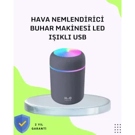Taşınabilir Hava Nemlendirici – Renkli Işık ve USB Bağlantı
