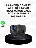 WiFi6 ve Bluetooth 5.4 Destekli LED Projektör - HCS350pro