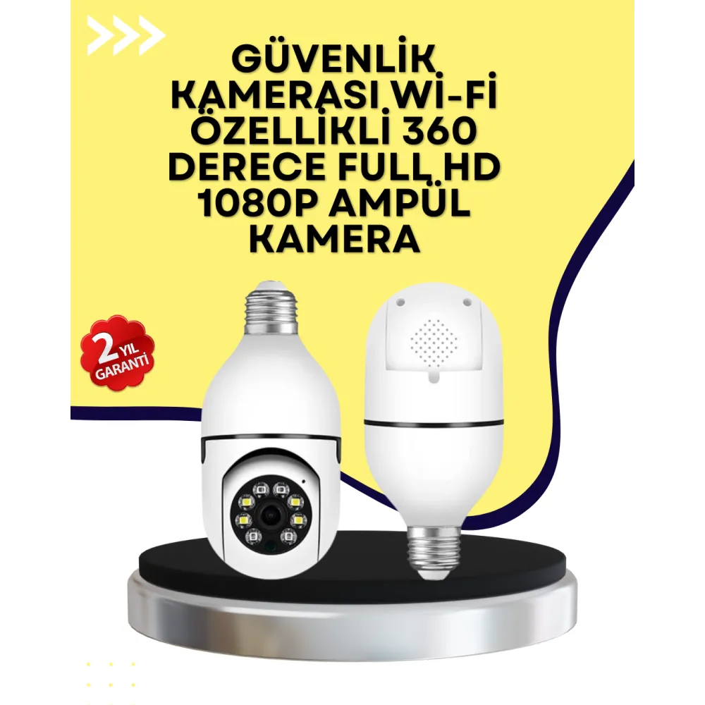 İki Yönlü Ses Destekli Ev Güvenlik Kamerası – Yerel Kayıt Özellikli