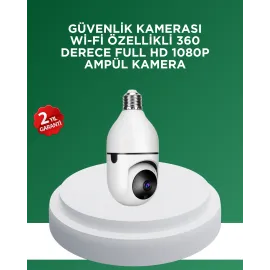 1080P Gece Görüşlü Ampul Güvenlik Kamerası – Kablolu ve Kablosuz Seçenekli