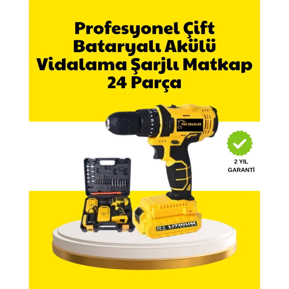 Çift Bataryalı 12V Akülü Matkap | 10 mm Metal, 20 mm Ahşap Delme Kapasitesi