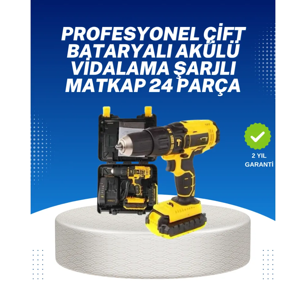 Ev ve Atölye İçin 12V Akülü Matkap | Plastik Mandren ve Metal Şanzıman