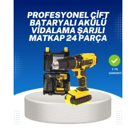 Ev ve Atölye İçin 12V Akülü Matkap | Plastik Mandren ve Metal Şanzıman