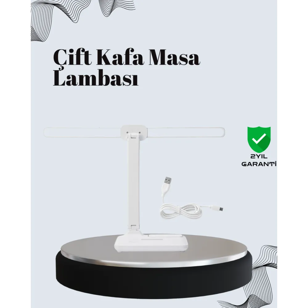 Ayarlanabilir Açıya Sahip Masa Lambası | Kademeli Işık Seviyesi, Modern Ve Kompakt Tasarım