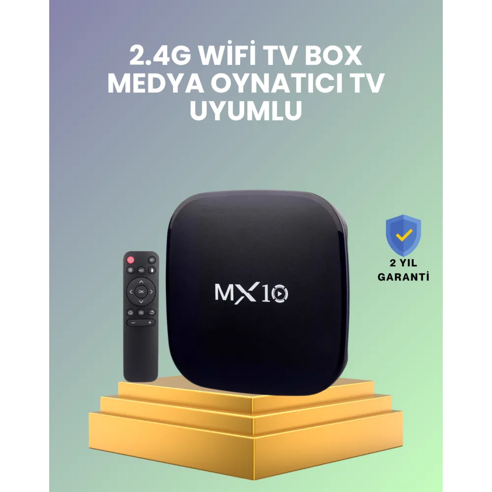 2 GB RAM 8 GB Hafıza 4K Video Destekli Android Medya Cihazı