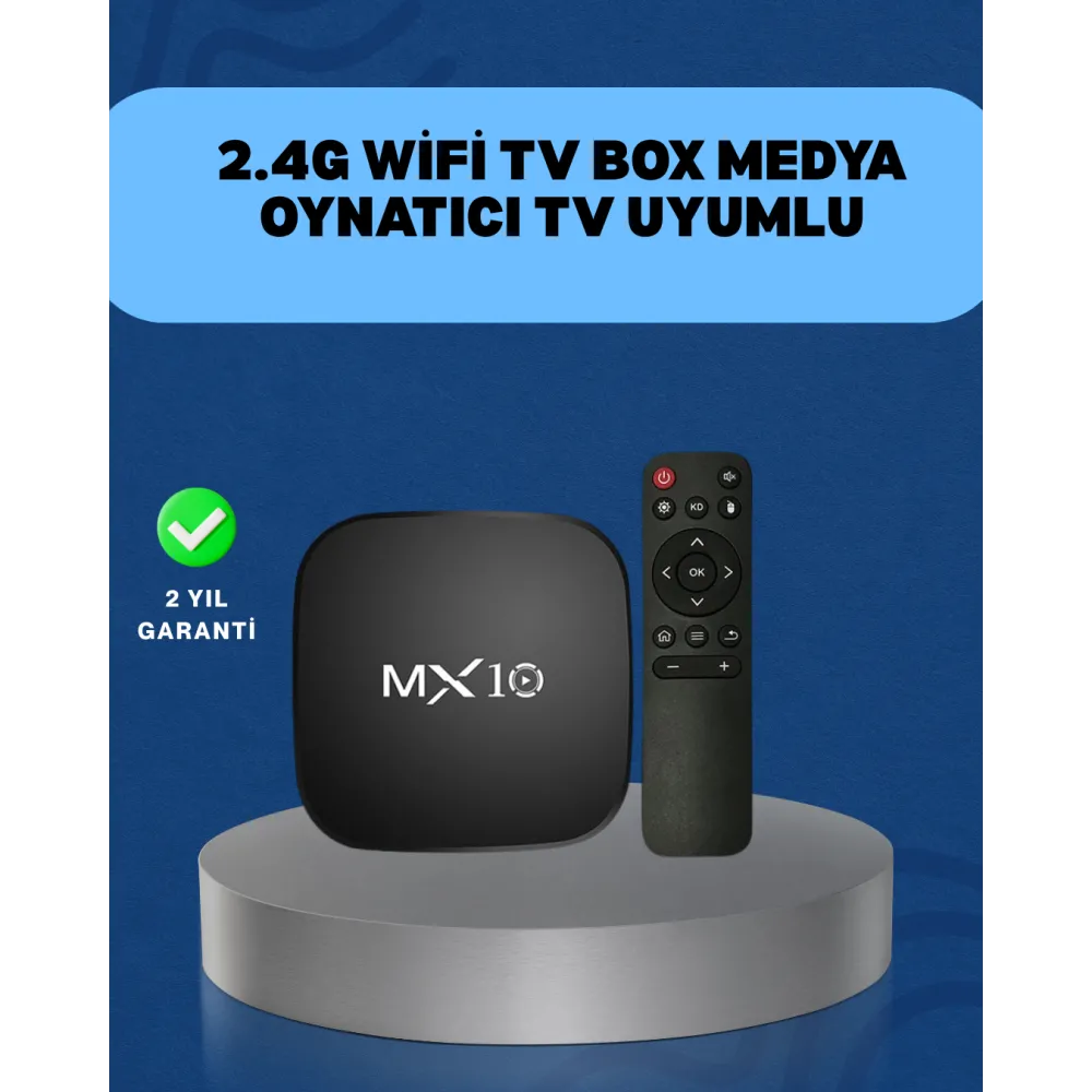 4K Medya Kutusu HDMI-USB Bağlantılı Android TV Çözümü