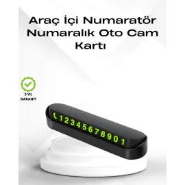 Fosforlu Işıltı ile Araç İçi Telefon Numaratörü – Güvenli Parkın Anahtarı