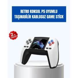 520 Oyunlu Taşınabilir Retro Oyun Konsolu | P5 GamePad