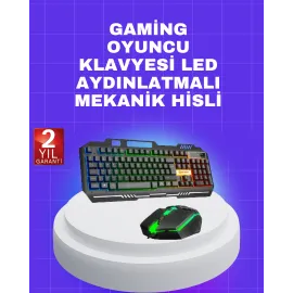 Gaming Klavye Mouse – Çatışmasız Tuş, Hızlı Tepki ..