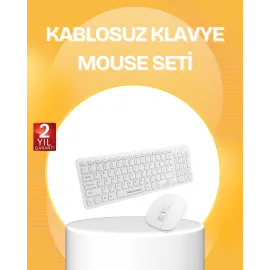 Kablosuz Klavye Mouse Takımı - Ergonomik, Sessiz ve Enerji Tasarruflu