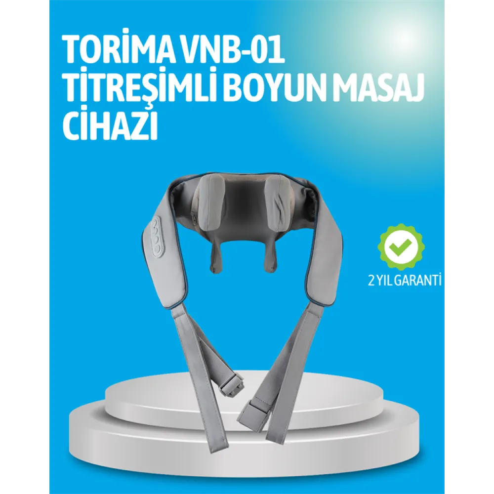 VNB-01 Titreşimli Boyun Masaj Aleti Gri Renk