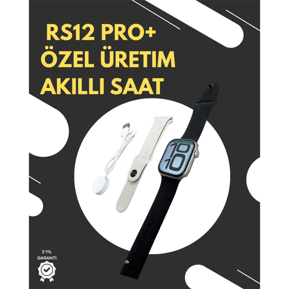 Rs12 Pro+ 2025 Serisi Garantili Özel Üretim Akıllı Saat – Amoled Ekran, Gps, 2Gb Hafıza, Sesli Görüşme, Uzun Şarj Süresi