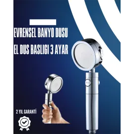Dayanıklı ve Ergonomik Tasarımlı Ayarlanabilir El Duş Başlığı