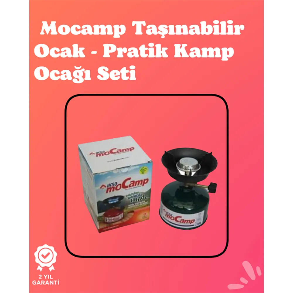 Kolay Ayarlanabilir Alevli ve Güvenli Metal Kamp Ocağı