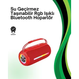 RGB Işıklı Taşınabilir Hoparlör – Çoklu Bağlantı Desteği