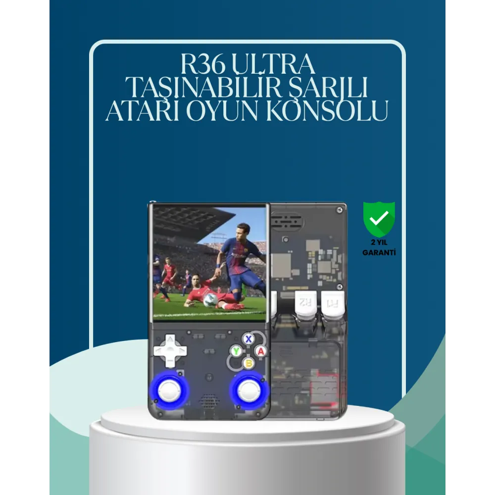 128GB Dahili Hafızalı R36 Ultra – 4” IPS Ekran, Retro Konsol, 30.000+ Oyun Yüklü