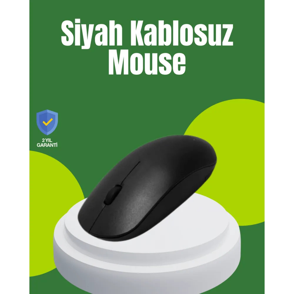 Optik Sensörlü Sessiz Fare – Geniş Uyumluluk ve Ergonomik Yapı