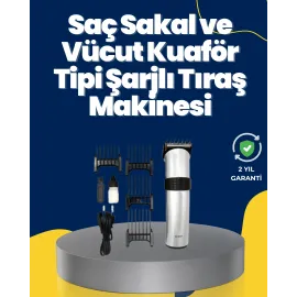 5 Farklı Kesim Tarağıyla Gelen Çok Amaçlı Tıraş Cihazı