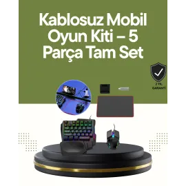 Mobilde Konsol Deneyimi – 5in1 Bluetooth Oyun Seti (Android Uyumlu)