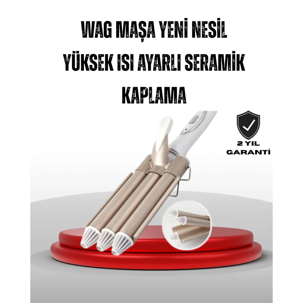 Ayarlanabilir Isılı Bukle Saç Maşası