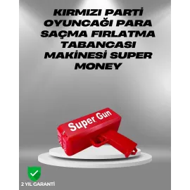 Dolar Boyutunda Kâğıt Atışı Yapan Pil ile Çalışan Oyuncak Tabanca